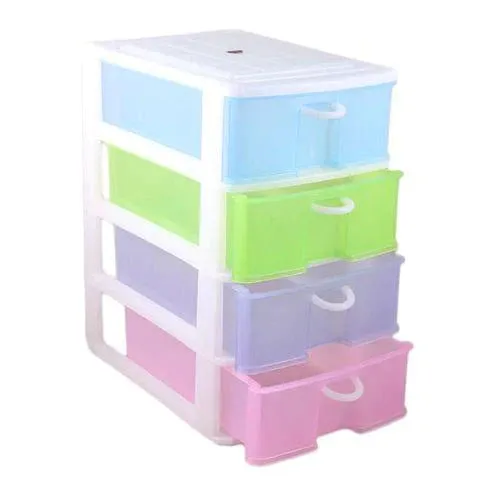 Phoenix Portable Storage Unit - 4 Drawers - Multicolor