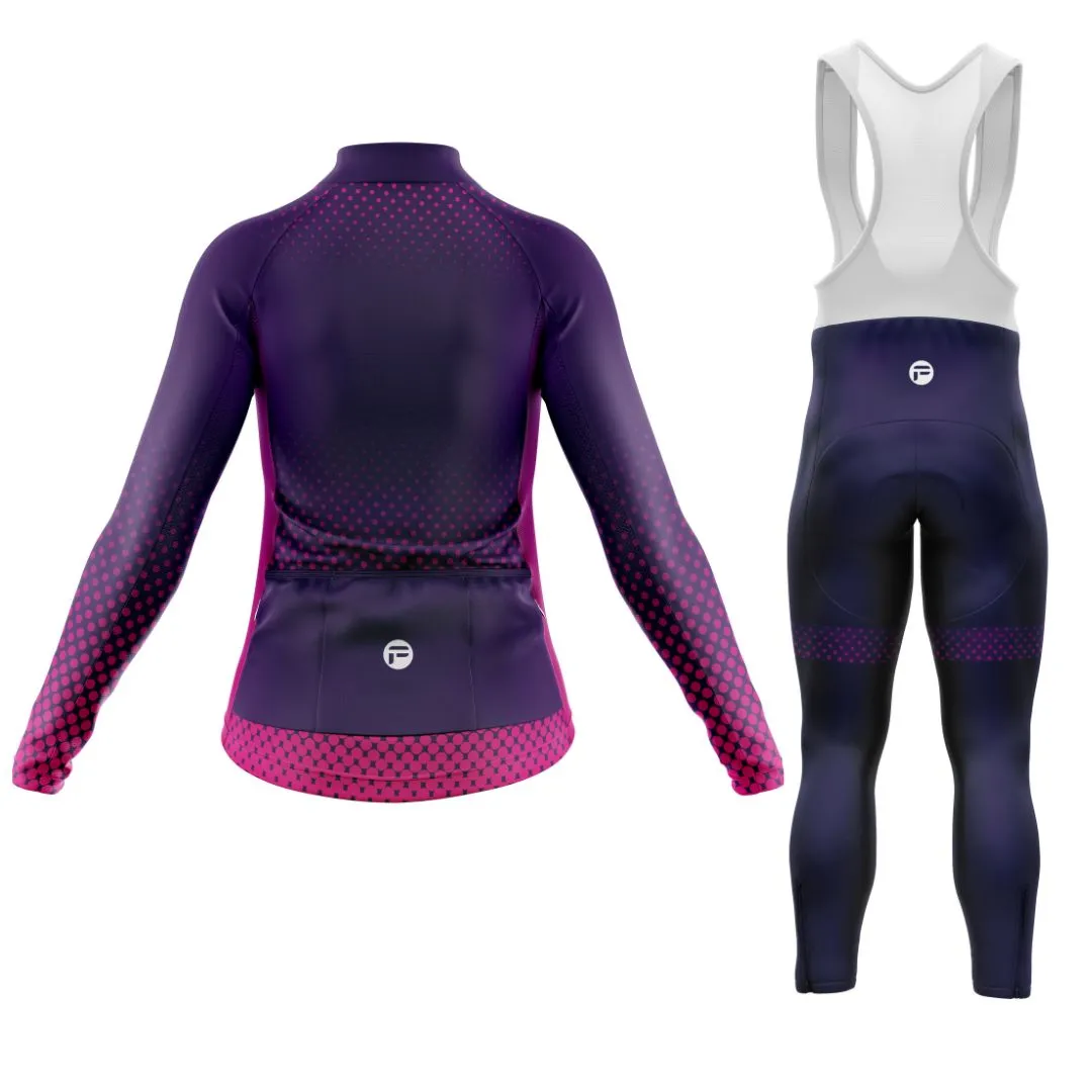 Purple Dot Ride | Women's Long Sleeve Cycling Set