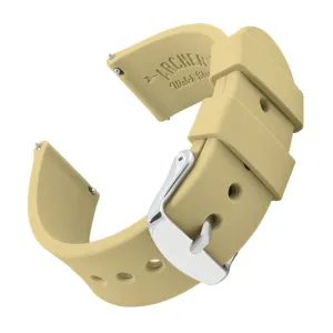 Quick Release Silicone Watch Band - Sand