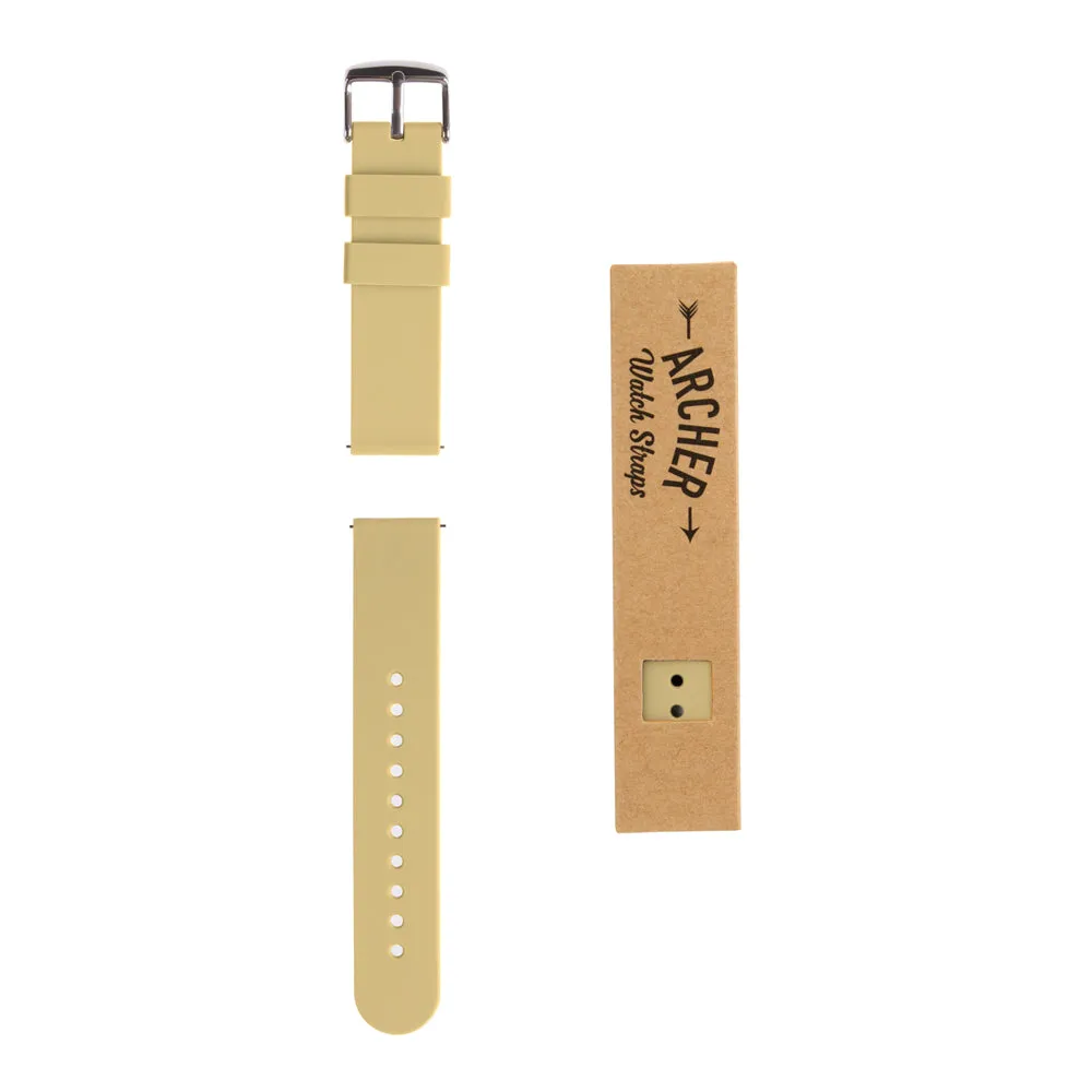 Quick Release Silicone Watch Band - Sand