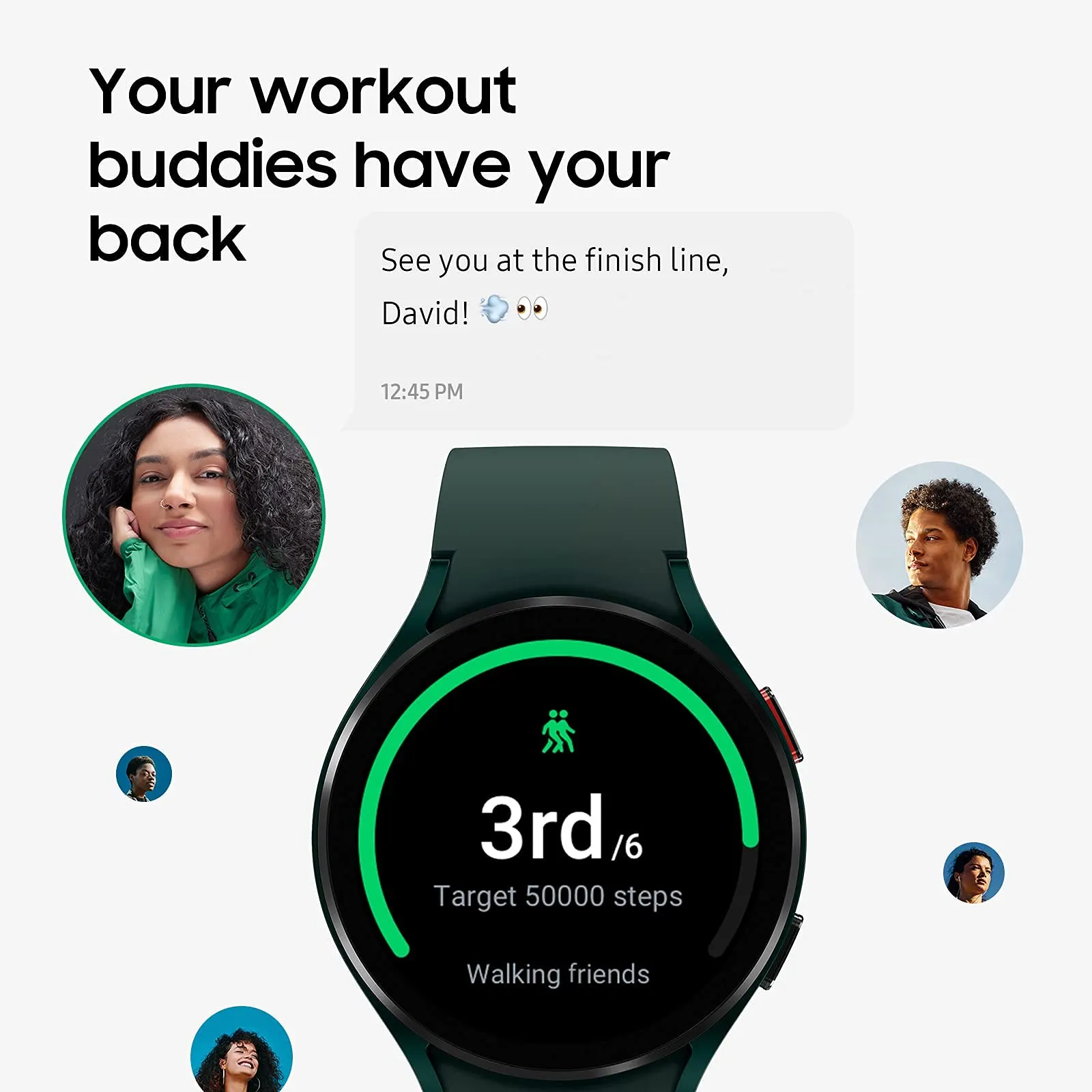 (Refurbished) Samsung Galaxy Watch4 Bluetooth(40mm, Pink Gold, Compatible with Android only)