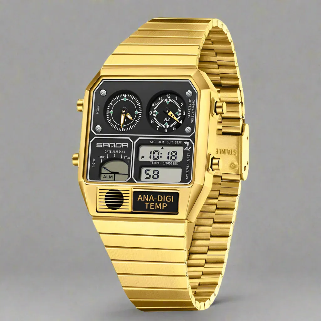 Retro Luxe Ana-Digi Watch