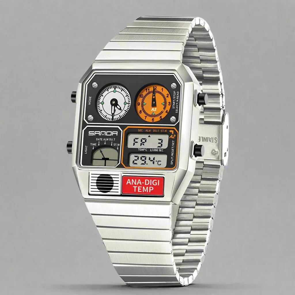 Retro Luxe Ana-Digi Watch