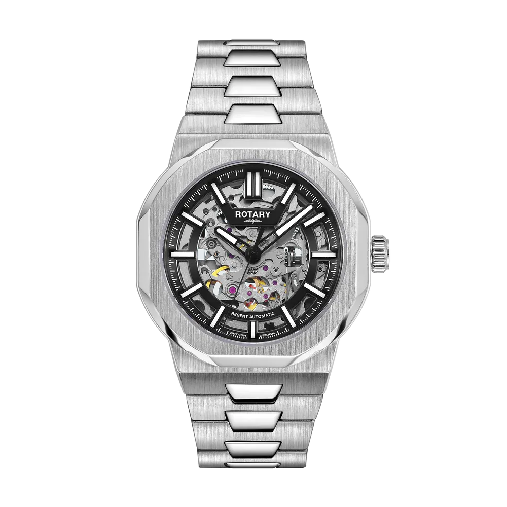 Rotary Gents Skeleton Sport Automatic Watch