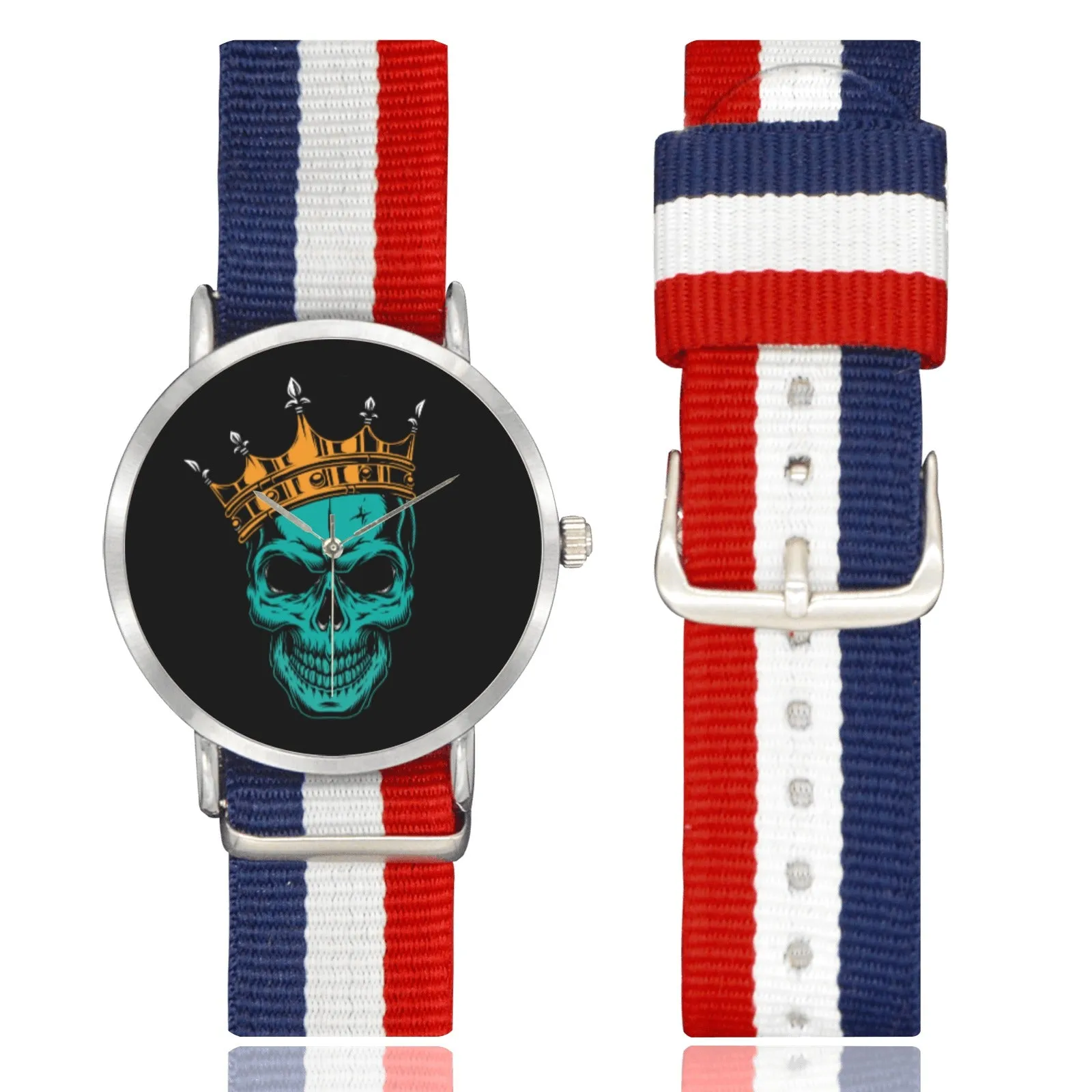 Royal Skull Nylon Strap Watch