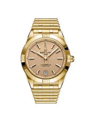 Sand 18kt yellow gold Chronomat Automatic 36 Victoria Beckham