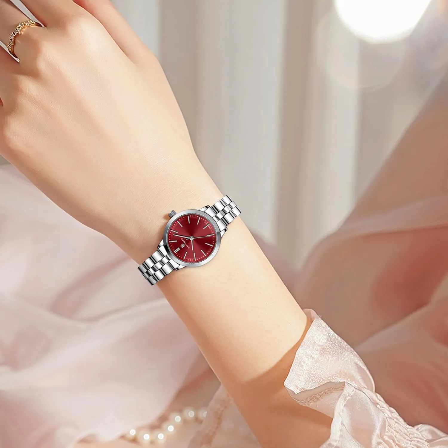 SAPPHERO Wrist Watch for Women Luxury Ladies Watches Women's Bracelet Watch Small Stainless Steel Analog 5ATM Waterproof Watches for Women