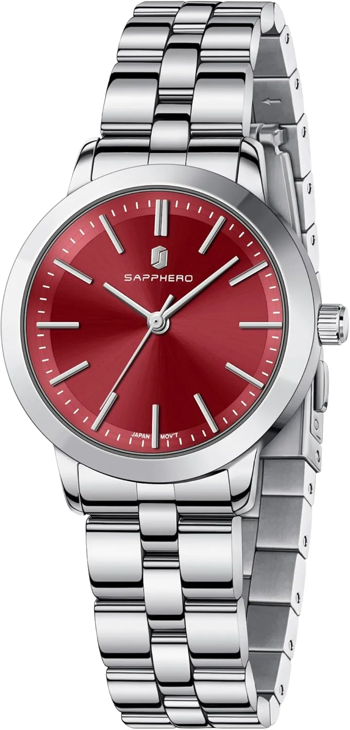 SAPPHERO Wrist Watch for Women Luxury Ladies Watches Women's Bracelet Watch Small Stainless Steel Analog 5ATM Waterproof Watches for Women