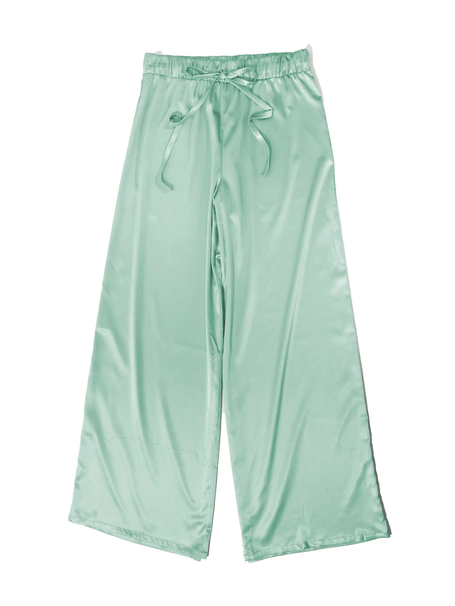 Satin Sleep Pant Green Tea Sale