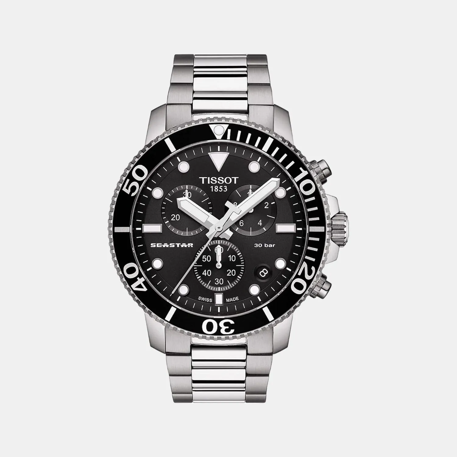 Seastar Men Chronograph Stainless Steel Watch T1204171105100