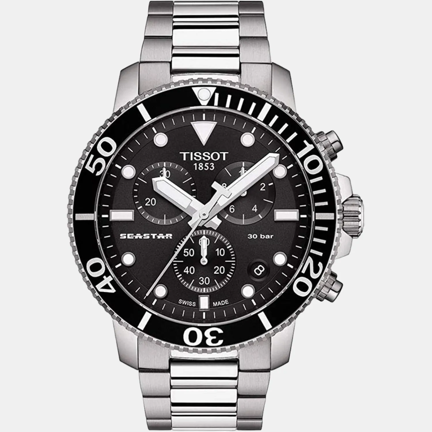 Seastar Men Chronograph Stainless Steel Watch T1204171105100