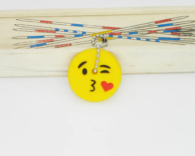 Silicone Amusing Head Yellow Face Stool Emoticons Smile Key Cover Key Cap Keychain Key Chain Key Ring Key Holder Women Bag Charm
