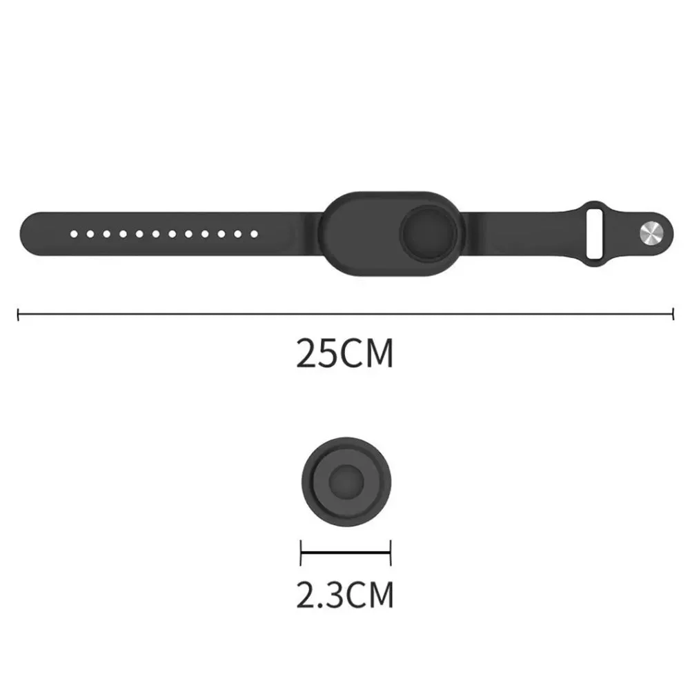 Silicone Bracelet Full Cover for Samsung Galaxy SmartTag 2 Watch  Case with Wristband Black