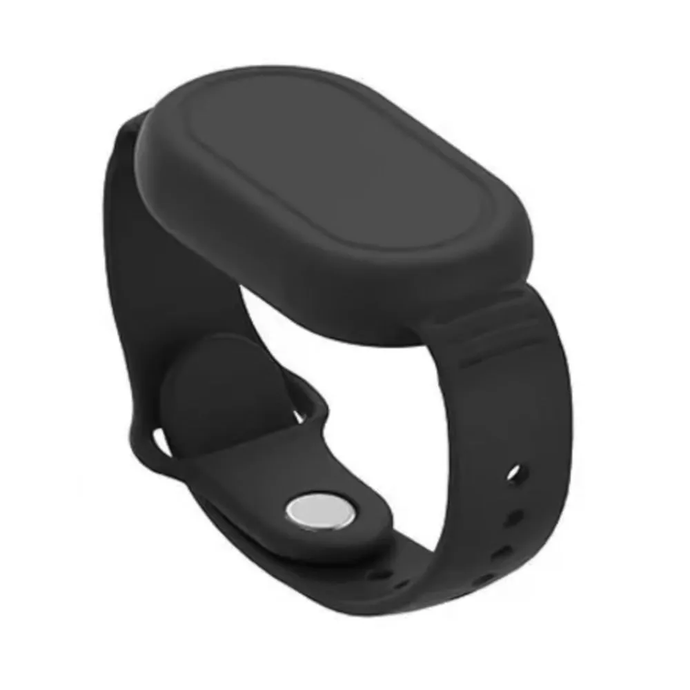 Silicone Bracelet Full Cover for Samsung Galaxy SmartTag 2 Watch  Case with Wristband Black