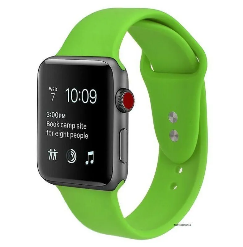 Silicone Strap Band for Apple Watch Sports Series 5/4/3/2/1 38mm 40mm 42mm 44mm