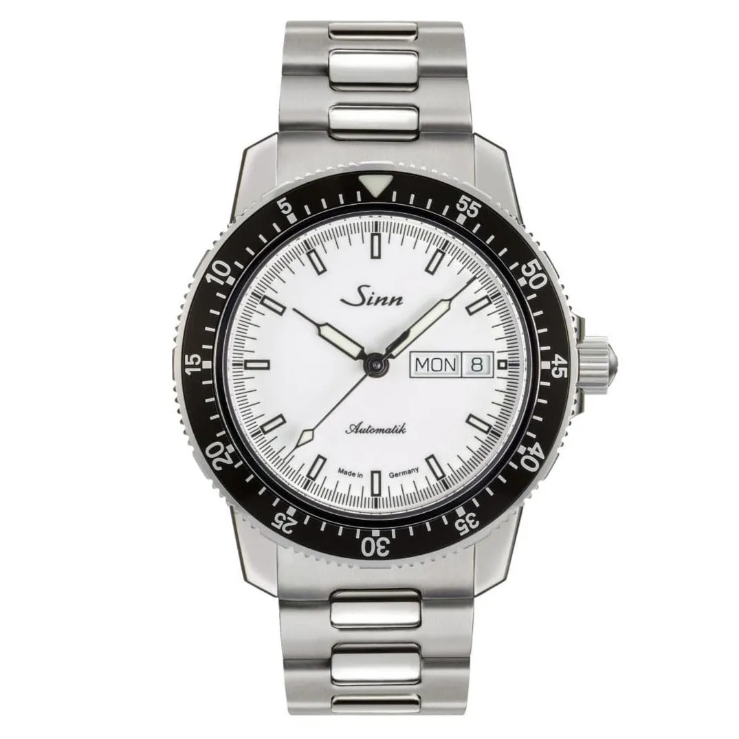 Sinn 104 St Sa I Automatic Sports Watch - White Dial - Solid Bracelet