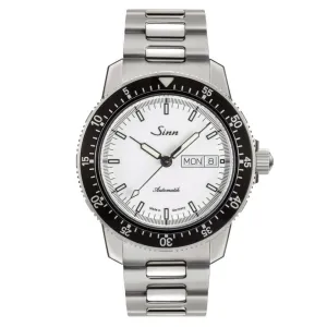 Sinn 104 St Sa I Automatic Sports Watch - White Dial - Solid Bracelet