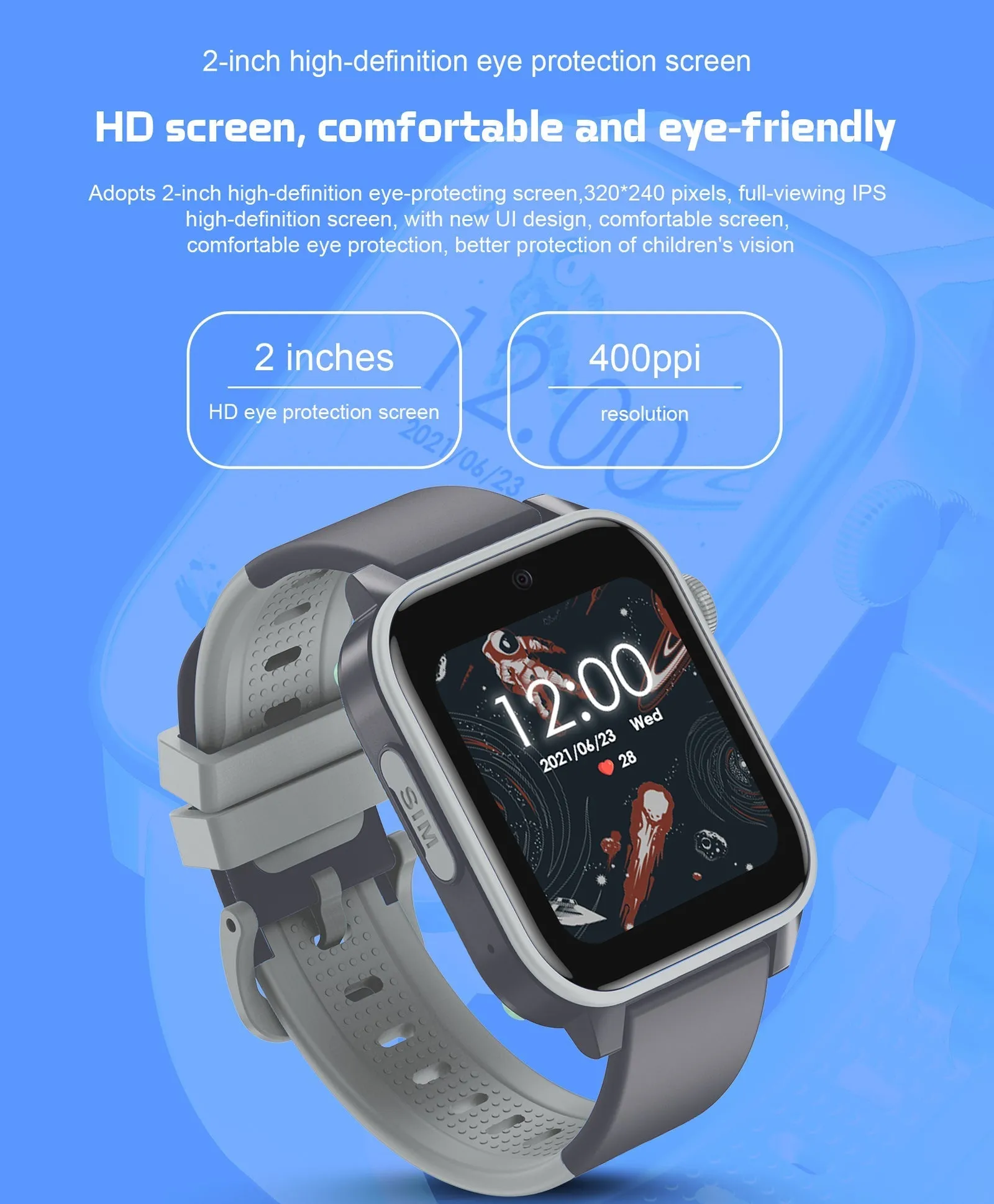 Spiky GNOME 4g Video & Voice Calling Smartwatch with - Pink