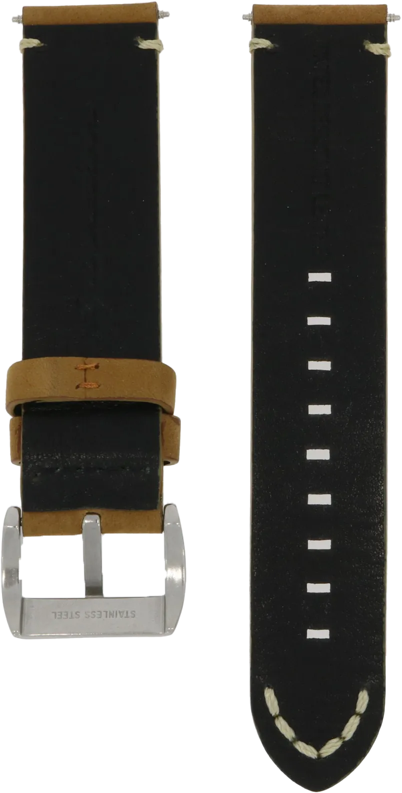 Spinnaker Brown Water Resistant Leather Strap 22mm