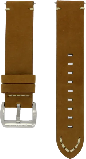 Spinnaker Brown Water Resistant Leather Strap 22mm