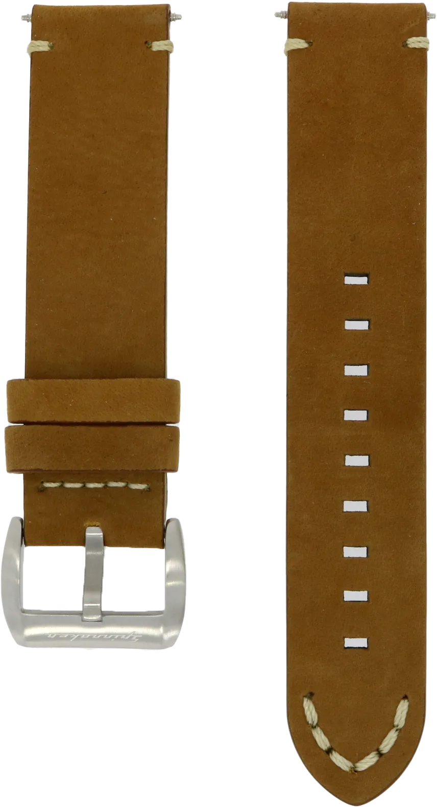 Spinnaker Brown Water Resistant Leather Strap 22mm