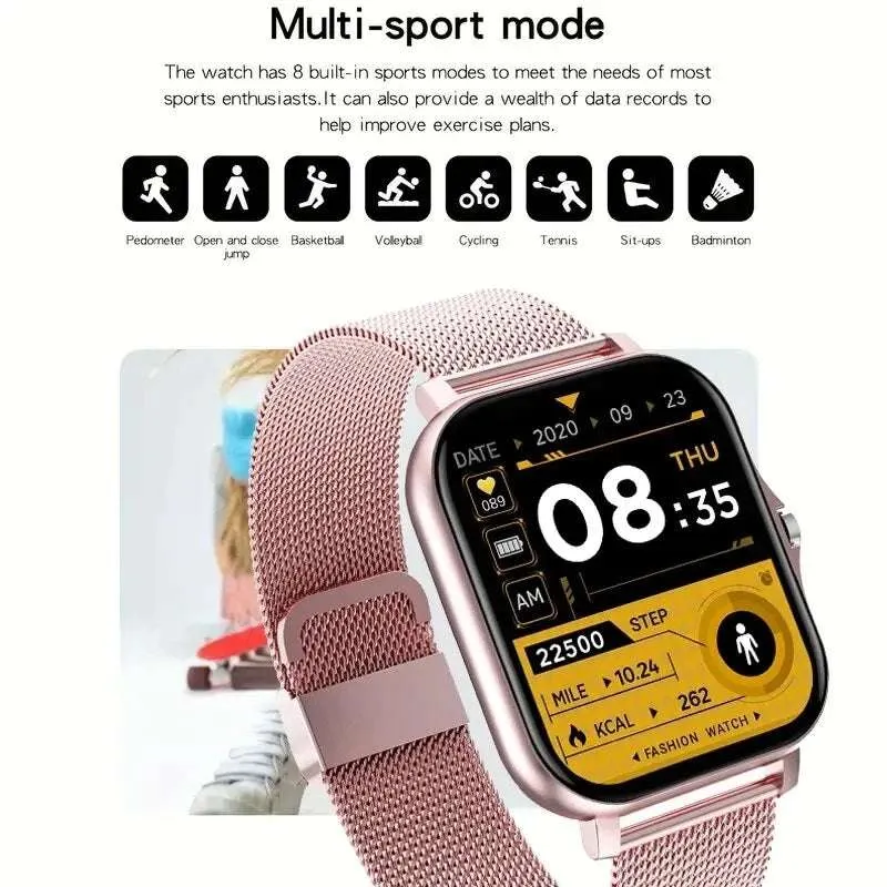 Sport Smart Watch For Men Women  Touch Screen Fitness Watches Bluetooth Calls Digital Smartwatch Wristwatch NEW