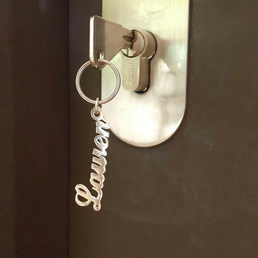 Stainless Steel Custom Any Name Keychain