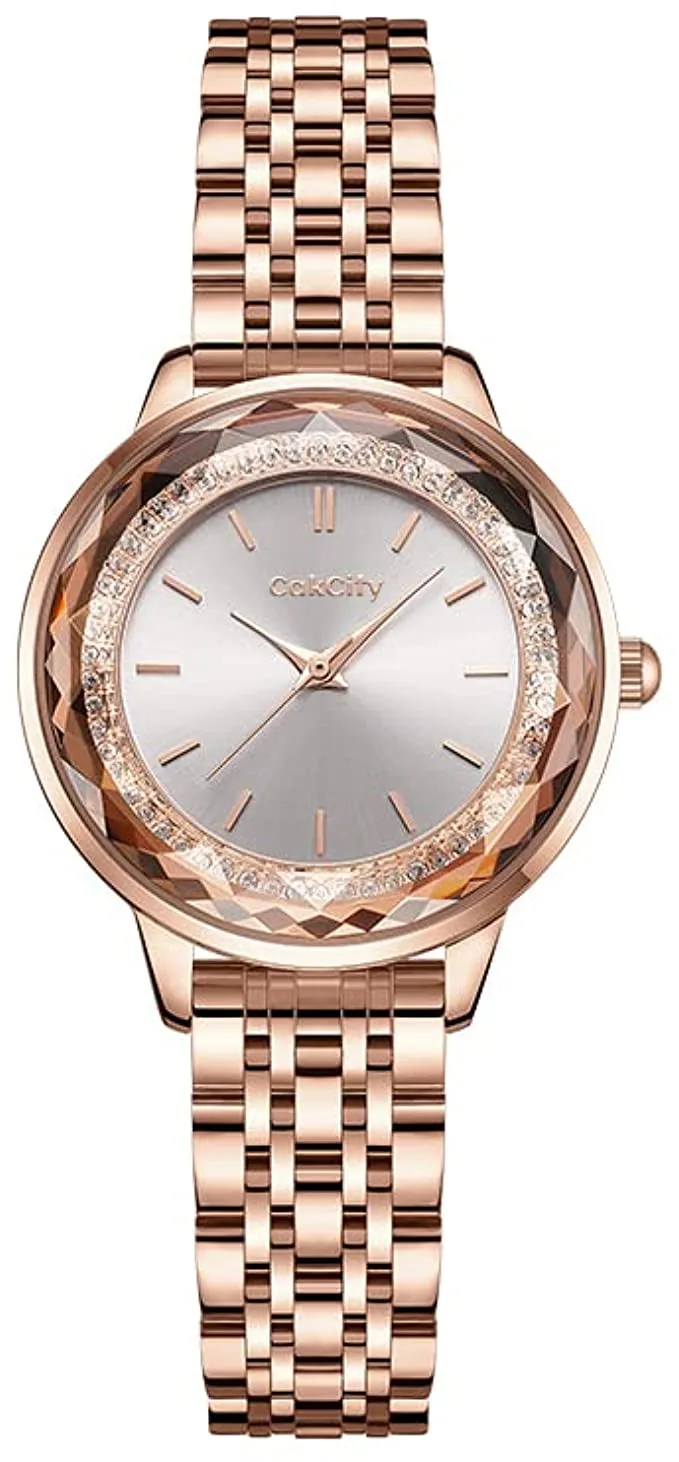 Stainless Steel Women Fashion Elegant Diamond Watches