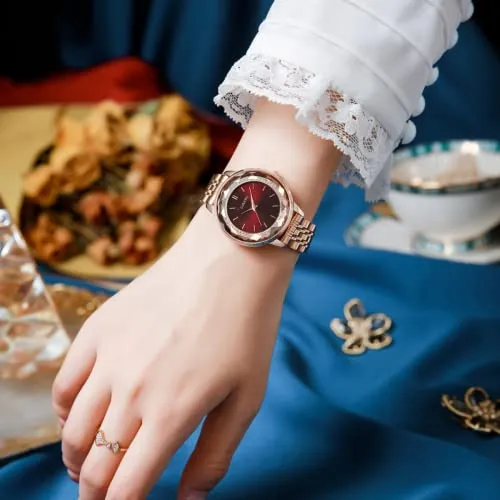 Stainless Steel Women Fashion Elegant Diamond Watches