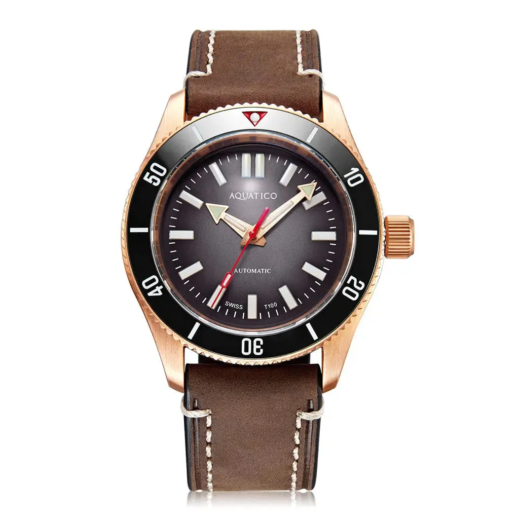 Super Star Bronze Tritium Black Dial(SWISS MADE Sellita sw200-1) No Date