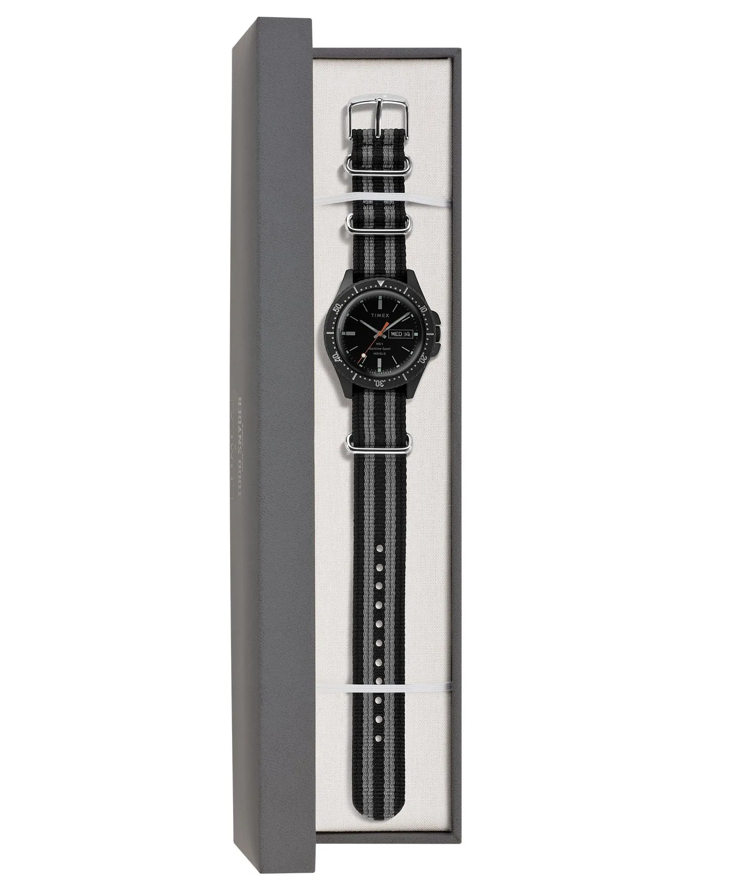 Timex   Todd Snyder Maritime Sport MS1 Watch in Black 41mm