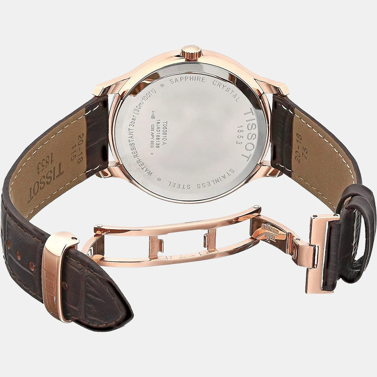 Tradition Men Analog Leather Watch T0636103604700
