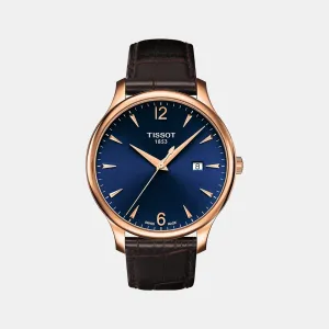 Tradition Men Analog Leather Watch T0636103604700
