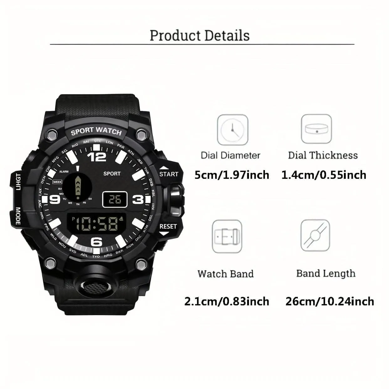 Trendy Luminous Electronic Watch for Students