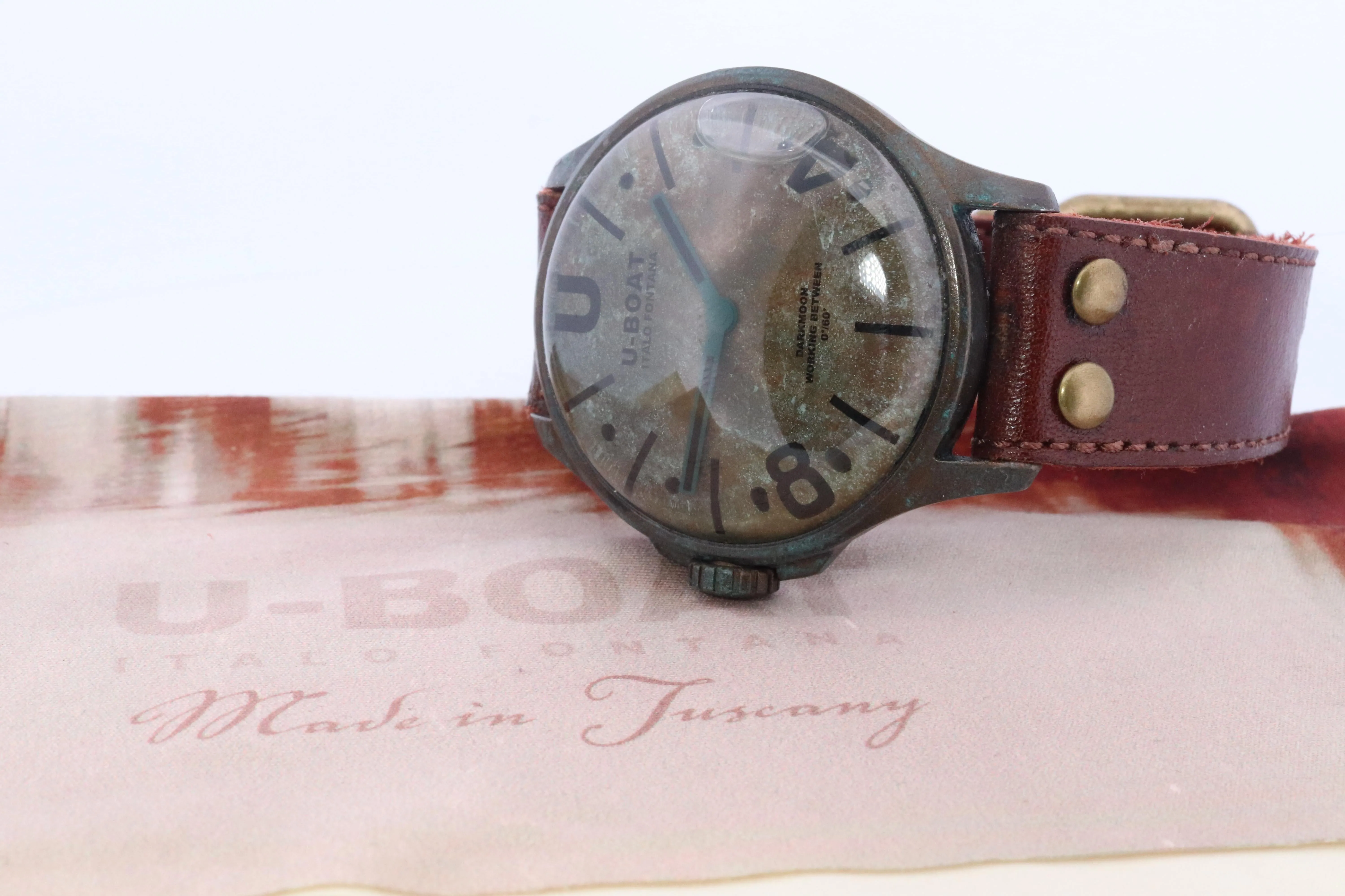 UBOAT Mens Watch. U-Boat Capsoil Darkmoon Unico. Italo Fontana PREOWNED!