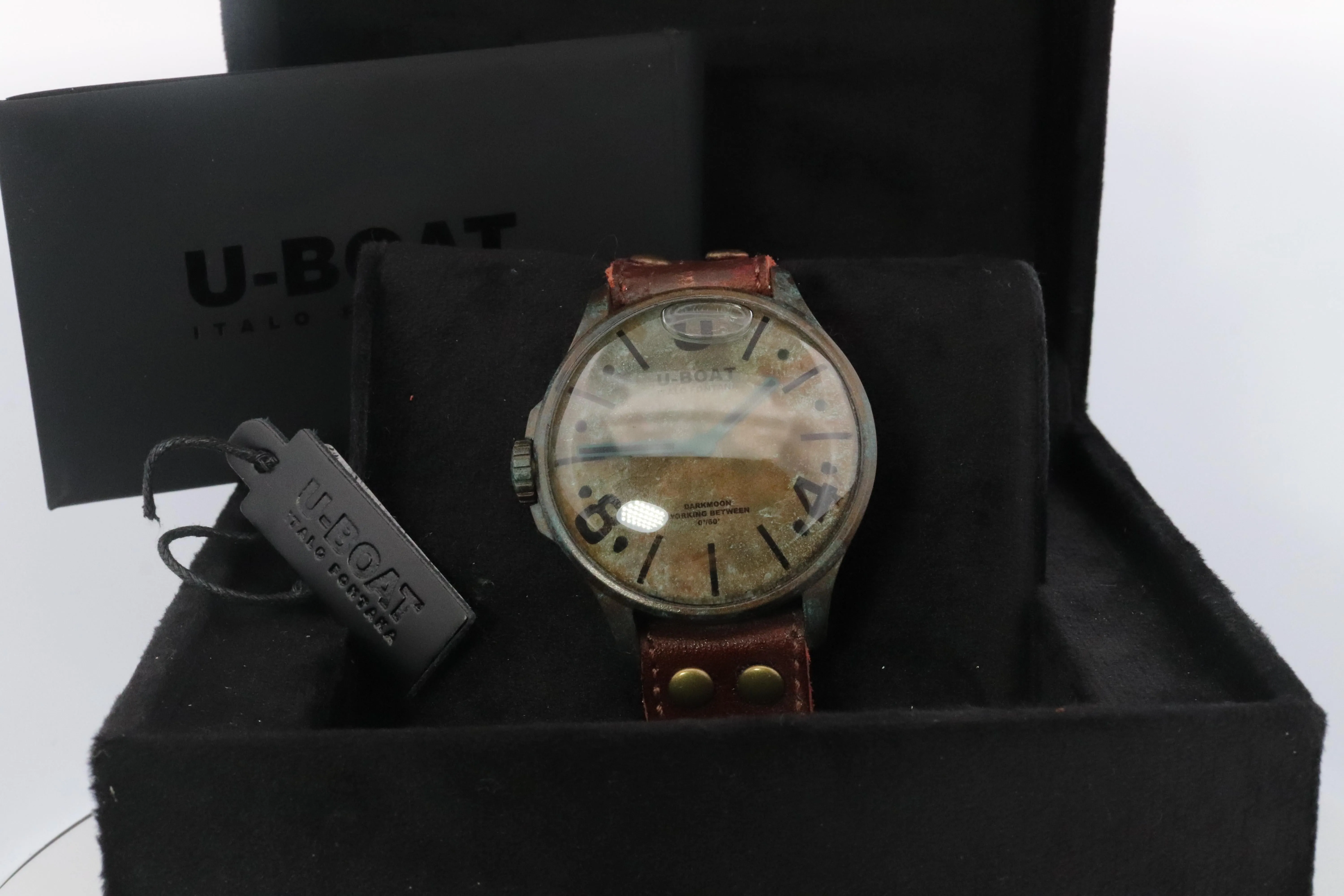 UBOAT Mens Watch. U-Boat Capsoil Darkmoon Unico. Italo Fontana PREOWNED!