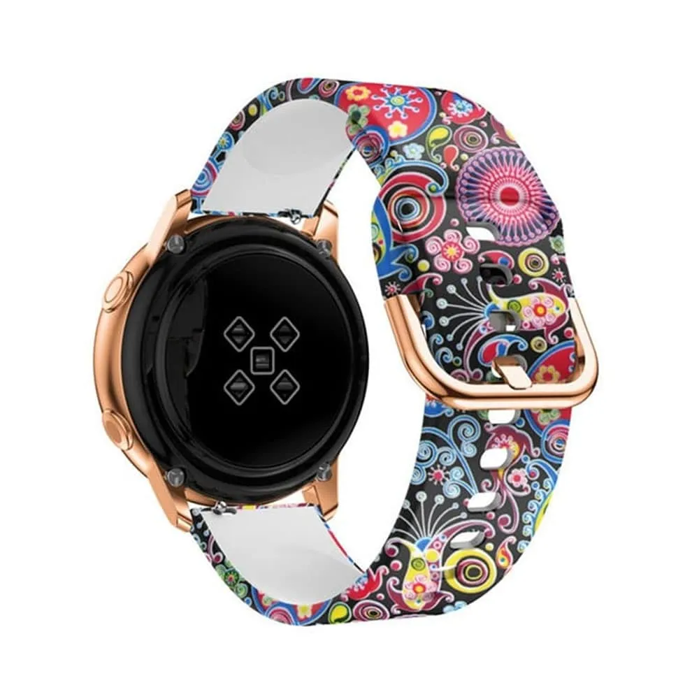 Universal Replacement Infinite Illusion Silicone Strap 18mm - Colorful jellyfish