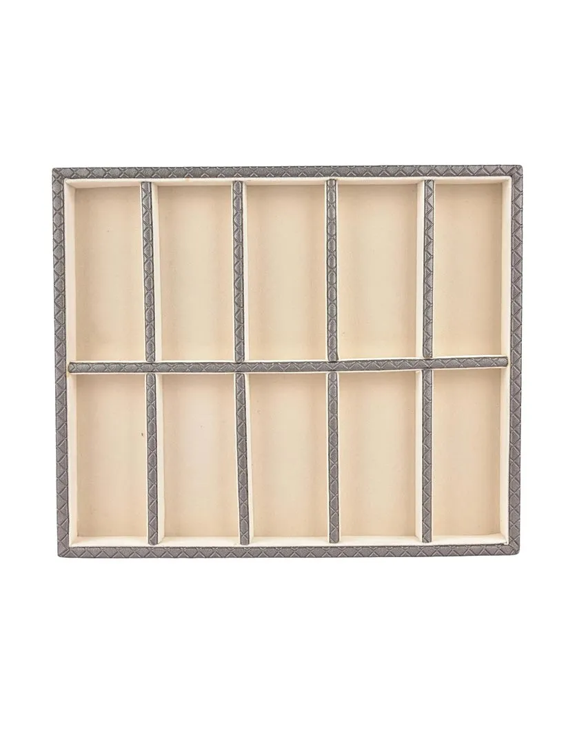 Versatile Faux Leather Jewellery Tray | 13 x 11 inches