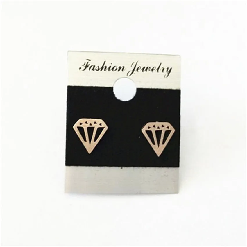 Vintage Geometric Cone Shaped Stud Earrings Charm