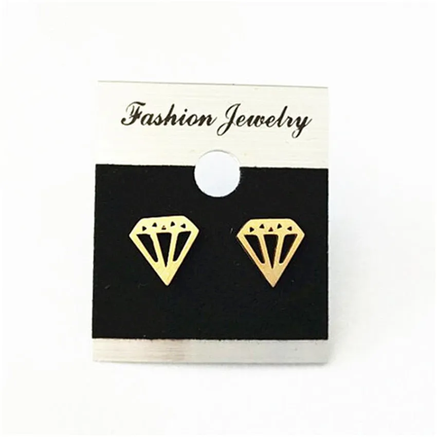 Vintage Geometric Cone Shaped Stud Earrings Charm