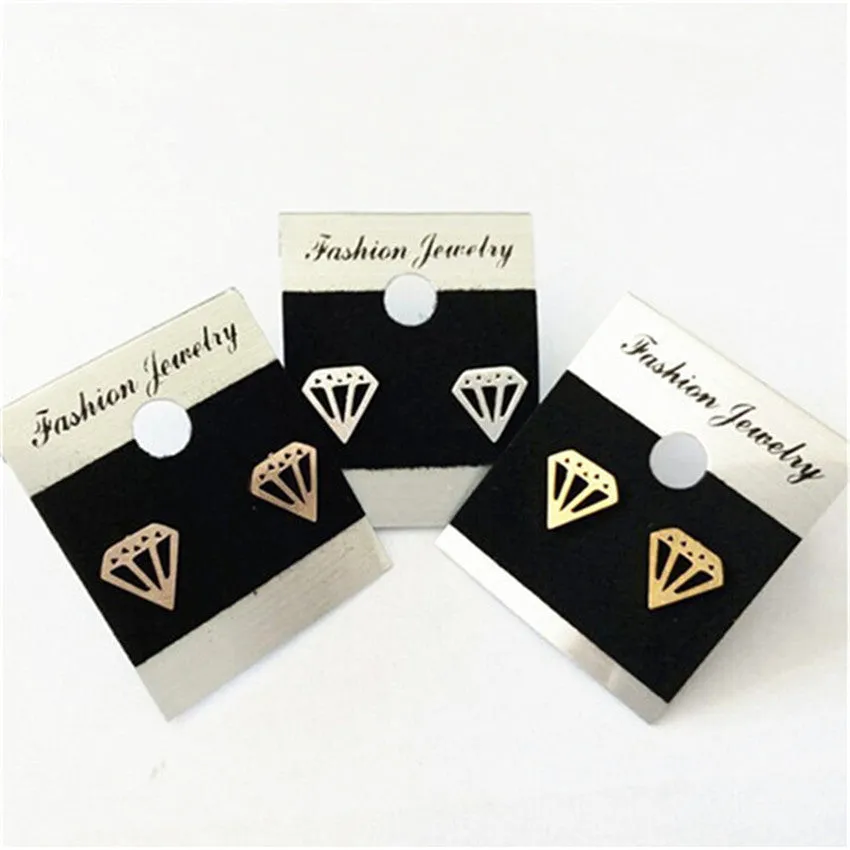 Vintage Geometric Cone Shaped Stud Earrings Charm