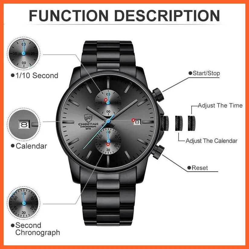 Watches For Men Warterproof Sports Mens Watch Top Brand Luxury Watch Business Quartz Wristwatch