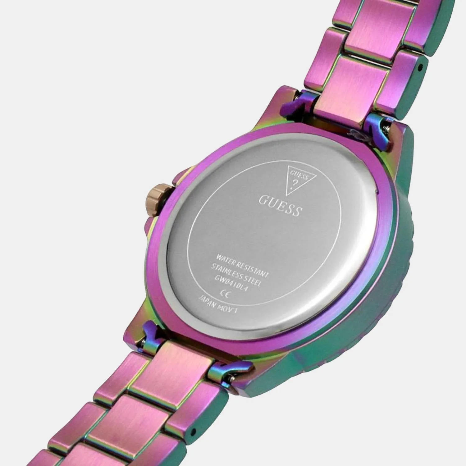 Women Purple Stainless Steel Chronograph Watch GW0410L4